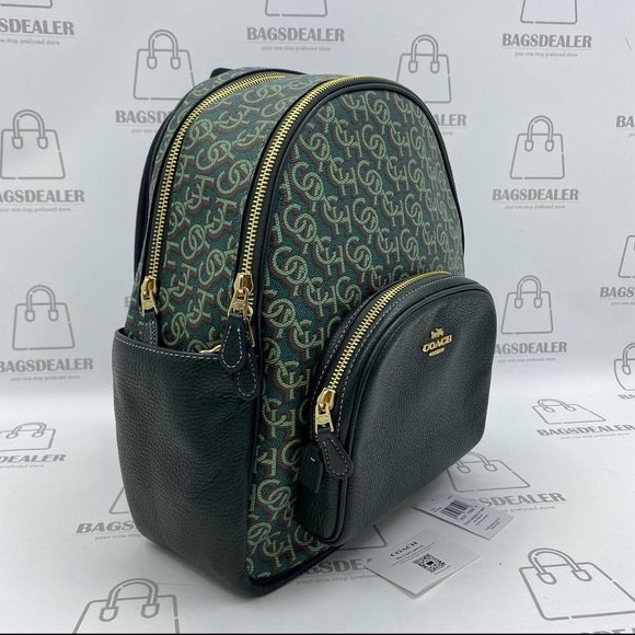🔥NWT🔥 Coach Signature Green 2 Piece Backpack & Wristlet🔥 - Picture 2 of 9